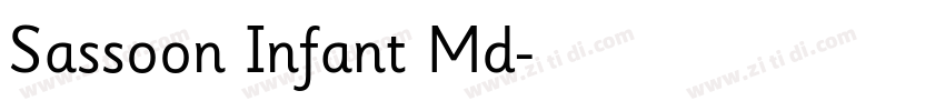 Sassoon Infant Md字体转换